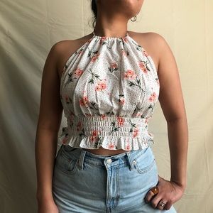 Forever 21 Floral Halter Top